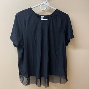 Black Sheer Hem Women's Top lululemon